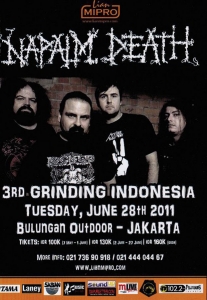 Napalm Death Tour Indonesia
